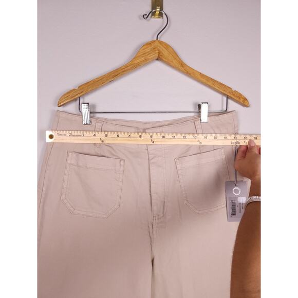 Habitat Clothes to Live In Oatmeal Wide Leg Pants – Size 14, NWT - Picture 8 of 15